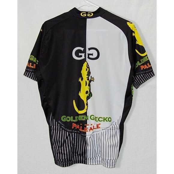 VTG World Jerseys Mens XL Golden Gecko Pale Ale Cycling Jersey Gecko 3/4 Zip - Picture 5 of 7